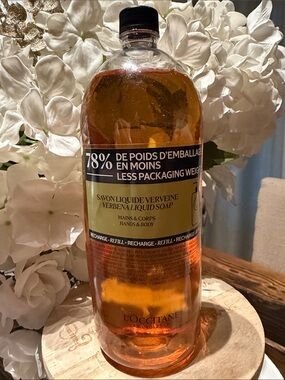 L'OCCITANE Verbena Liquid Soap Refill 78% Less Packaging Weight NEW 16.9 fl oz